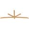 Ekena Millwork Alberta Smooth Timber Gable Bracket, Western Red Cedar, 96"W x 40"H x 1 1/2"D x 3 1/2"F, 10/12 Pitch GBW096X40X0204ALB00SWR - alternate 2